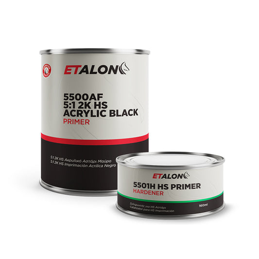 5500AF 5:1 2K HS Ακρυλικό Αστάρι Μαύρο σετ 800ml + 160ml σκληρυντή
